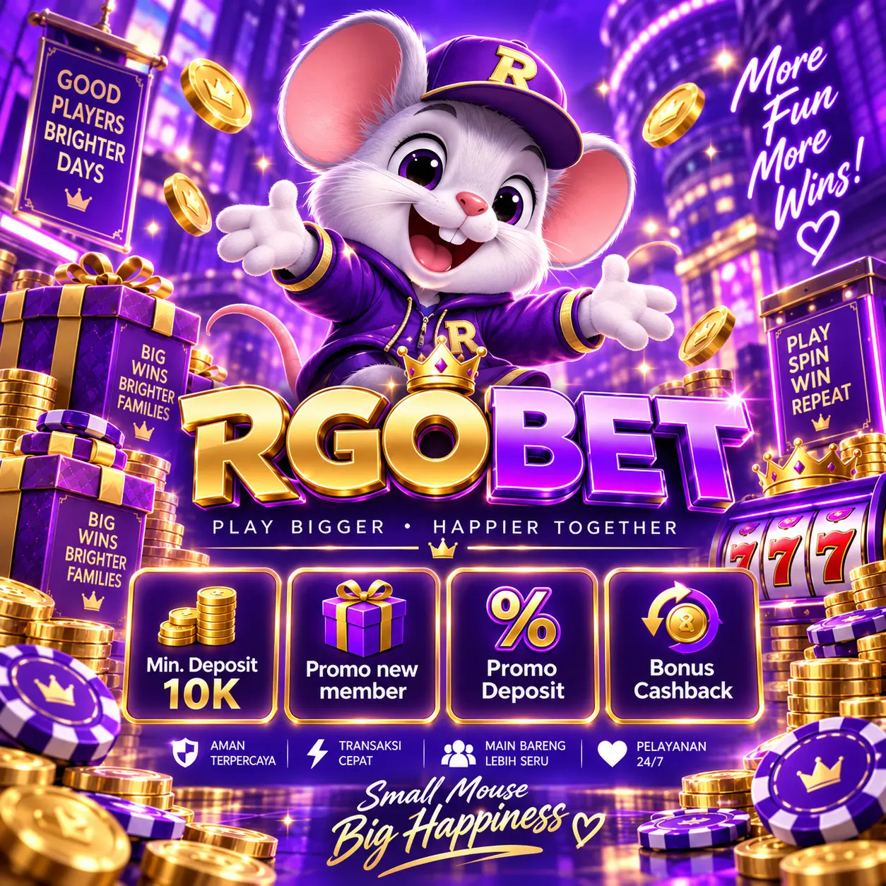 Maskot dan layanan RGOBET